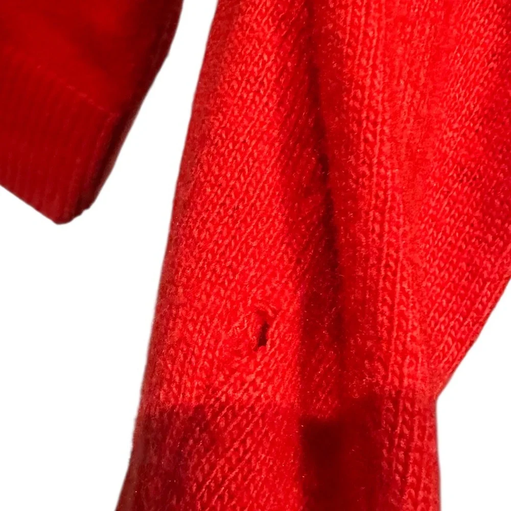 Wildfox Angora Rabbit Hair Sequin Knit Sweater Red SHOPPING IS MY CARDIO Medium